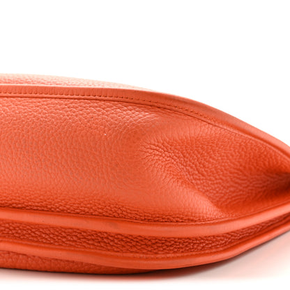 Hermes Taurillon Clemence EVELYNE III GM Orange 10 of 15