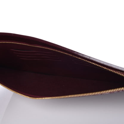 Louis Vuitton Vernis Pershing Square Clutch GM Rouge Fauviste 5 of 6