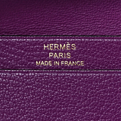 Hermes Chevre Mysore Mini Bearn Wallet Anemone 7 of 10