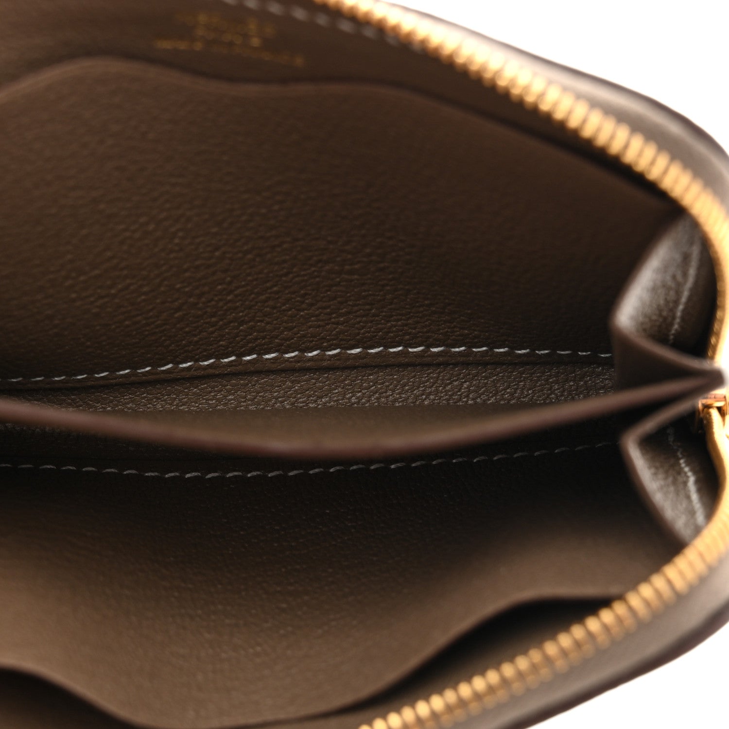 Hermes Evercolor Zipengo Chain D'Ancre Compact Cardholder Etoupe 5 of 8