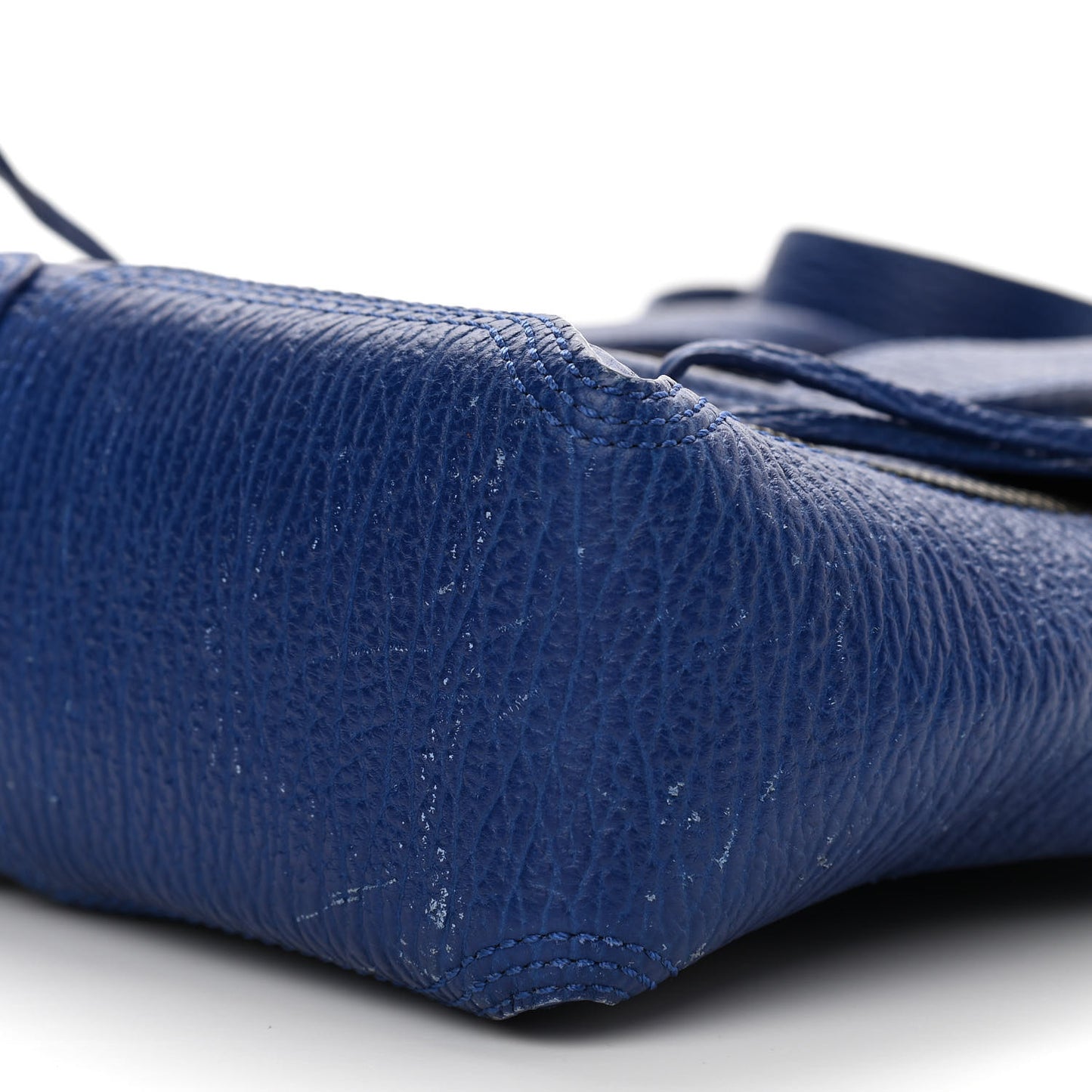 Textured Calfskin Mini Pashli Satchel Cobalt