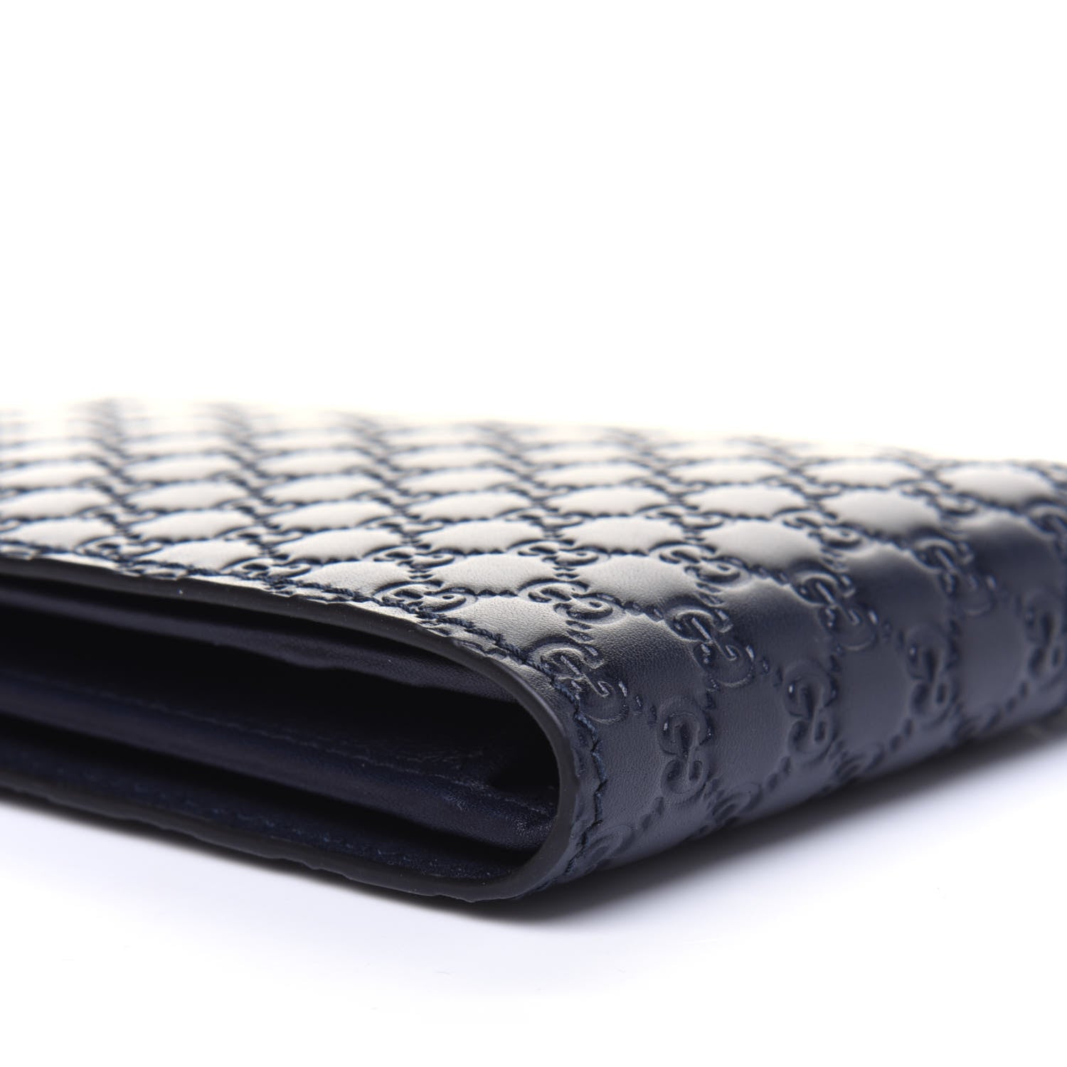 Gucci Microguccissima Bi-Fold Wallet Navy Blue 11 of 12