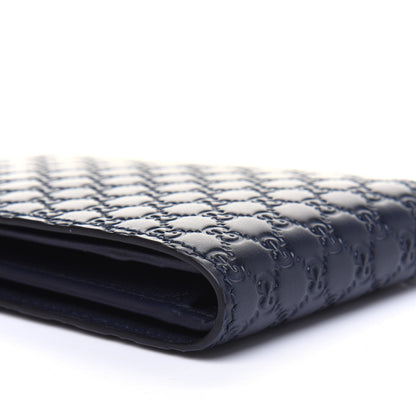 Gucci Microguccissima Bi-Fold Wallet Navy Blue 11 of 12