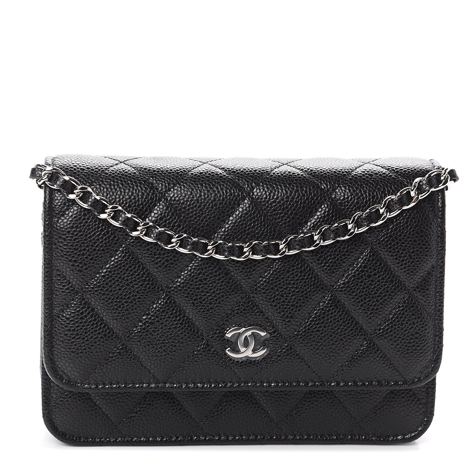 Chanel Caviar Quilted Clutch With Chain Black 1 of 8