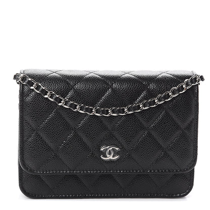 Chanel Caviar Quilted Clutch With Chain Black 1 of 8