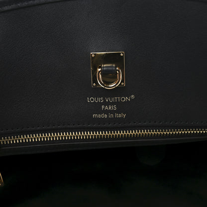 Louis Vuitton Calfskin City Steamer Soft MM Black 7 of 10