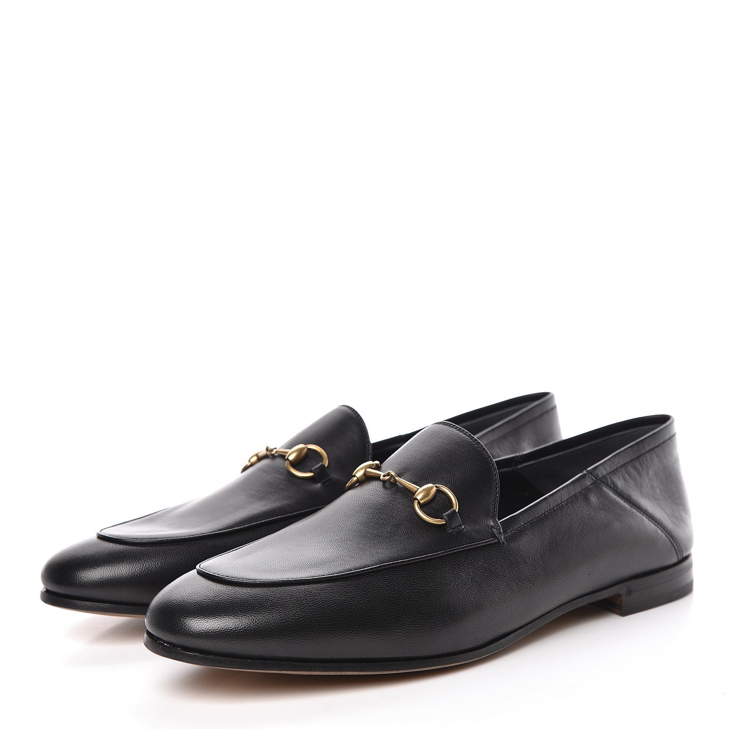 Gucci Lambskin Womens Brixton Horsebit Loafers 42 Black 3 of 10