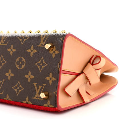 Louis Vuitton Monogram Calf Hair Spikes Iconoclasts Christian Louboutin Tote Red 9 of 11