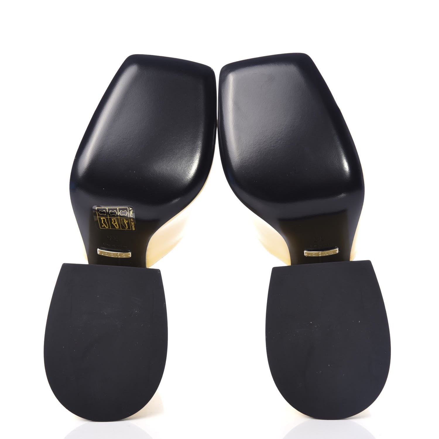 Gucci Patent Lexi Horsebit High-Heel Slide Sandals 35 Burro 6 of 11