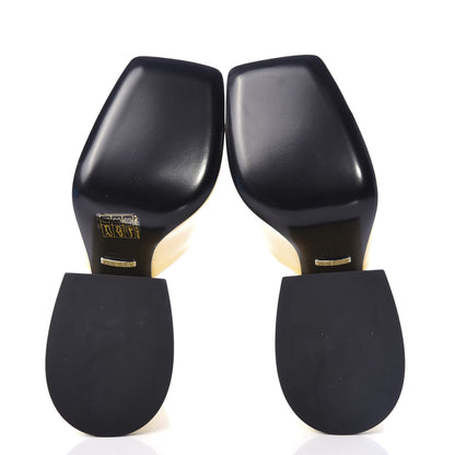 Gucci Patent Lexi Horsebit High-Heel Slide Sandals 35 Burro 6 of 11