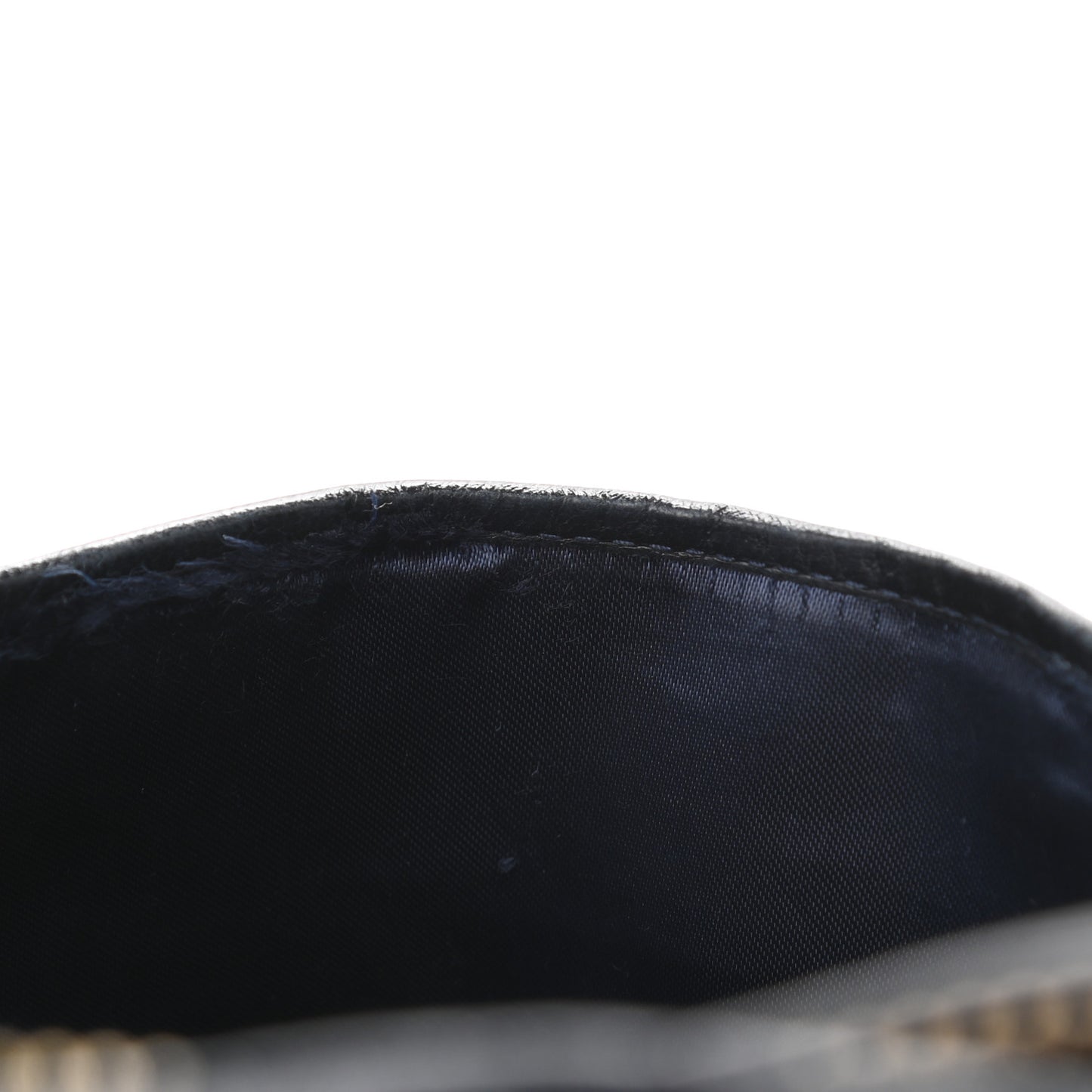 Lambskin Quilted CC Tassel Camera Case Navy