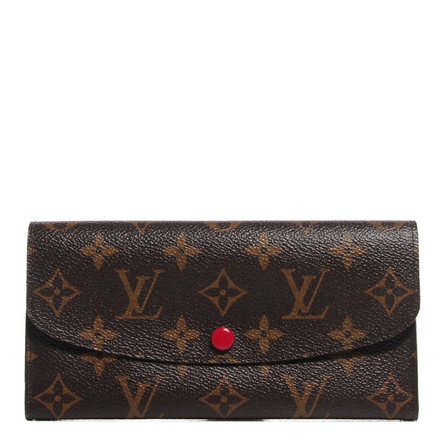 Louis Vuitton Monogram Emilie Wallet Red 1 of 8