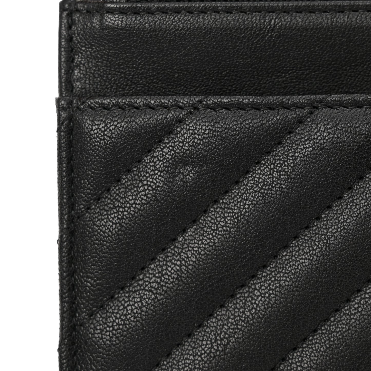 Sheepskin Chevron Reissue Wallet On Chain WOC So Black