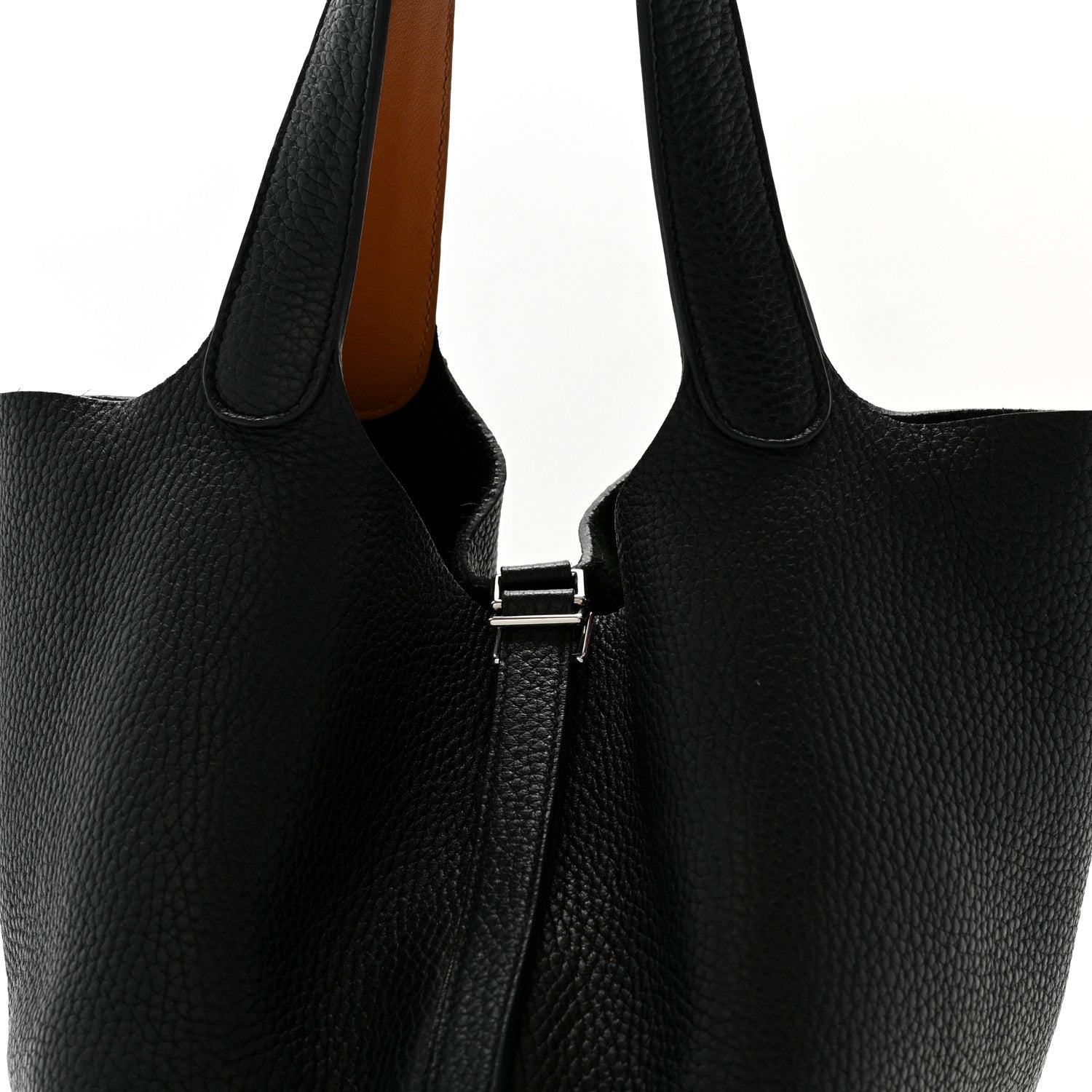 Hermes Taurillon Clemence Swift Eclat Picotin Lock 22 MM Black Toffee 8 of 12