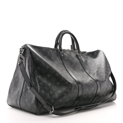 Louis Vuitton Monogram Eclipse Keepall Bandouliere 55 2 of 9
