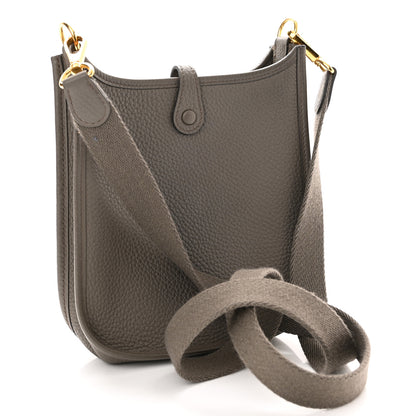 Hermes Taurillon Clemence Evelyne TPM Etain 3 of 9