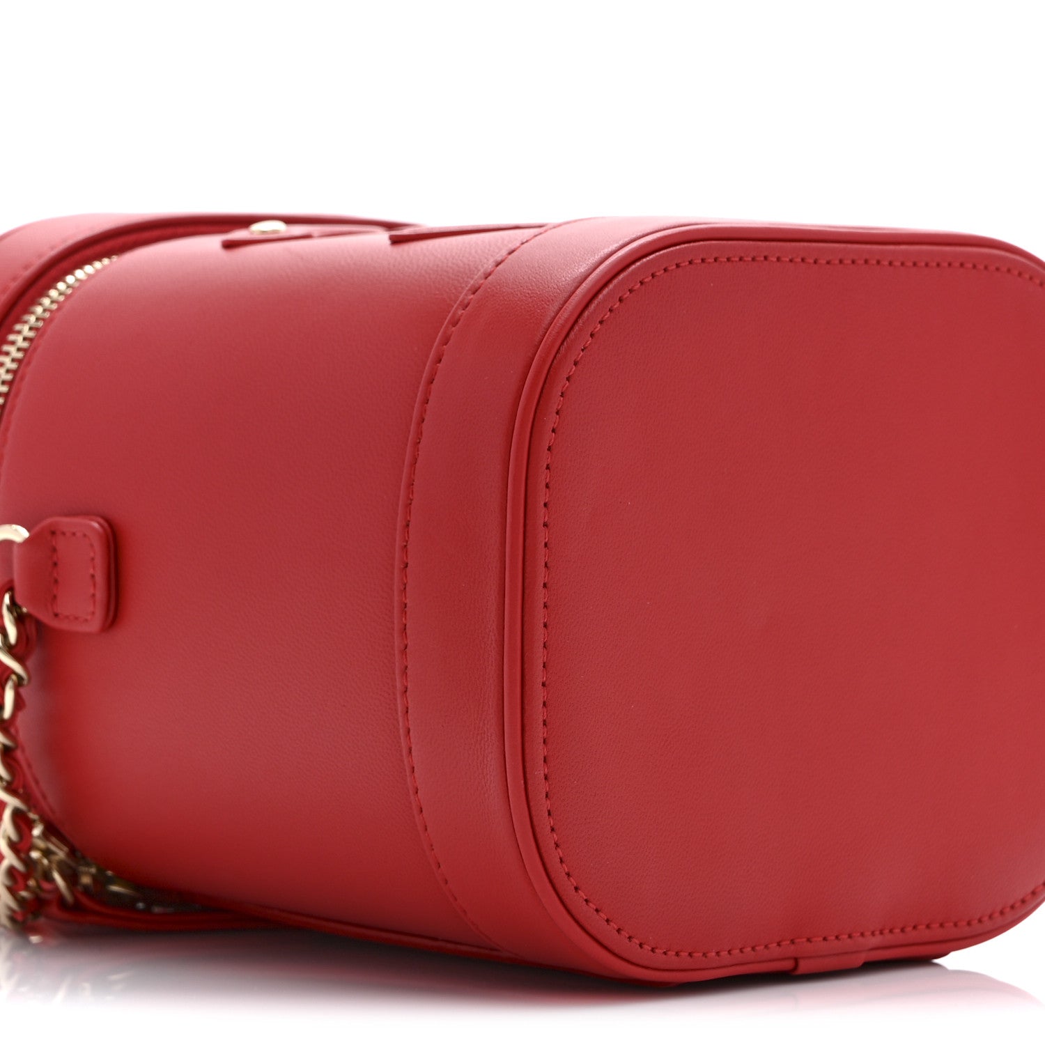 Chanel Lambskin Timeless Vanity Cosmetic Case Red 9 of 10