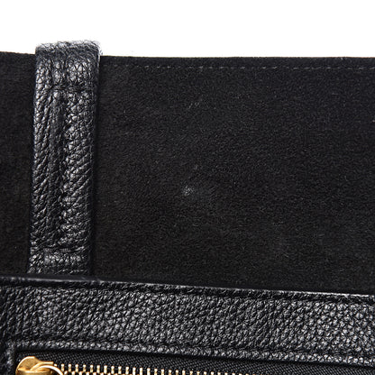 Celine Soft Grained Calfskin Small Belt Cabas Phantom Black 7 of 10