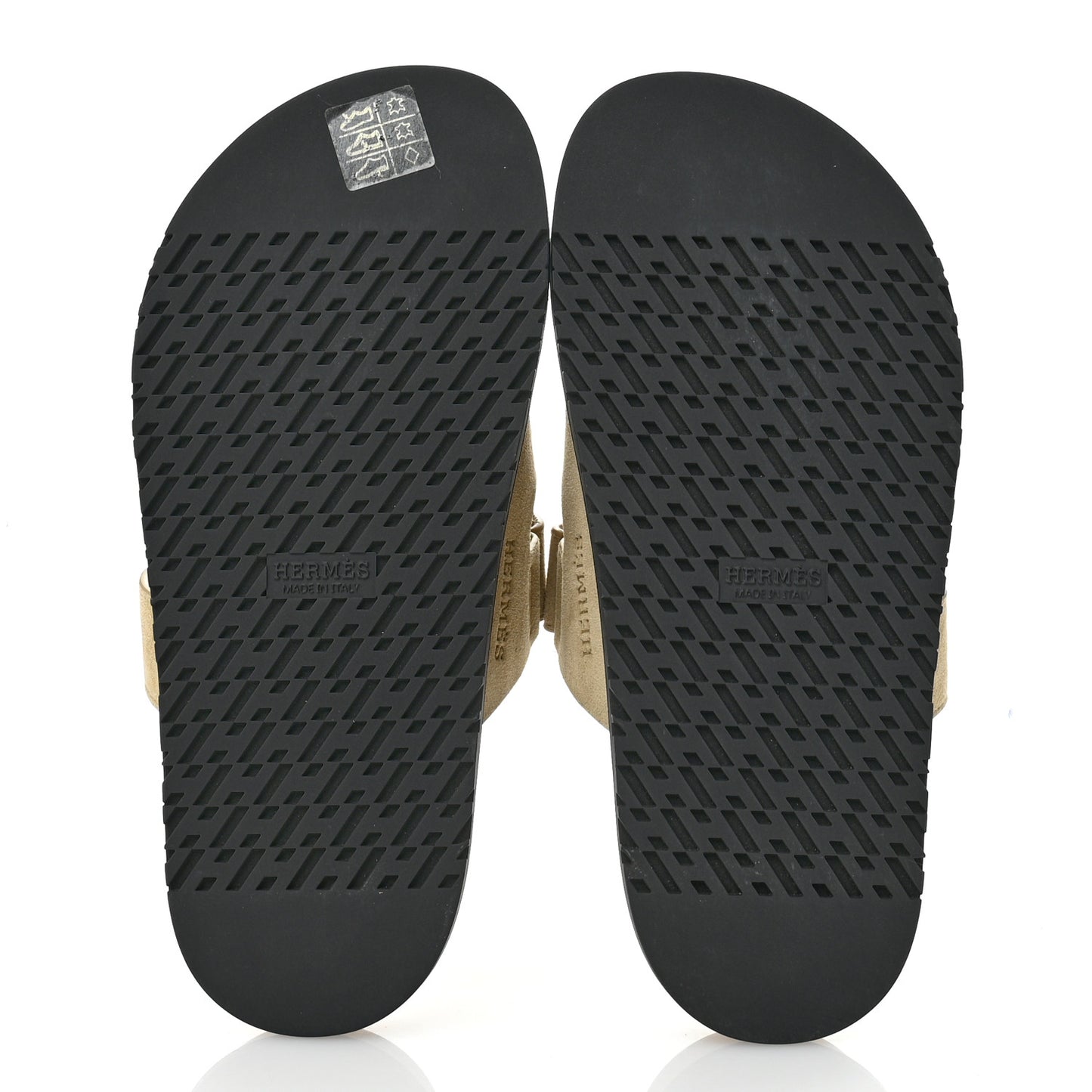 Suede Goatskin Womens Chypre Sandals 36 Beige Lin