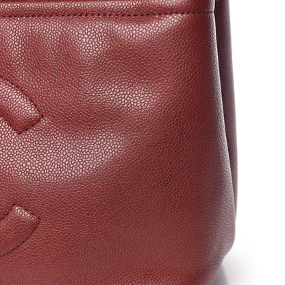 Chanel Caviar Quilted Large Timeless CC Soft Tote Dark Red 12 of 12