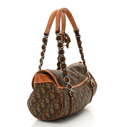 Christian Dior Monogram Romantique Trotter Flap Bag Brown 3 of 16