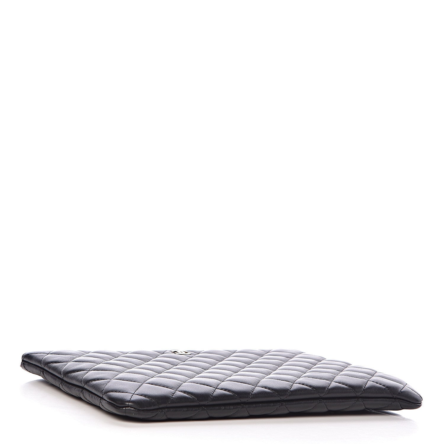 Chanel Lambskin Quilted Medium Cosmetic Case Black 4 of 12