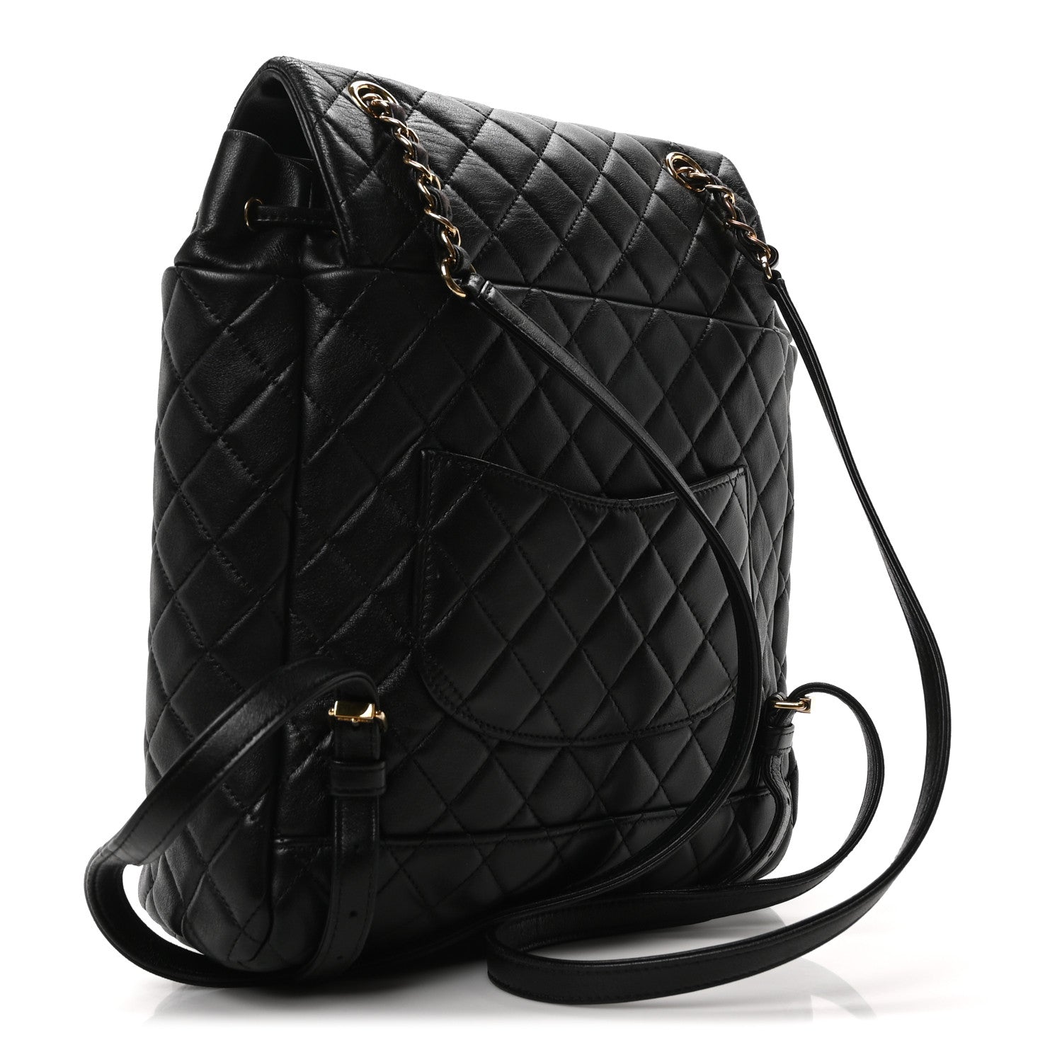Chanel Lambskin Quilted Large Urban Spirit Backpack Black 3 of 10