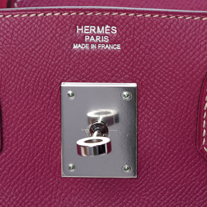 Hermes Epsom Candy Birkin 30 Tosca Rose Tyrien 22 of 33