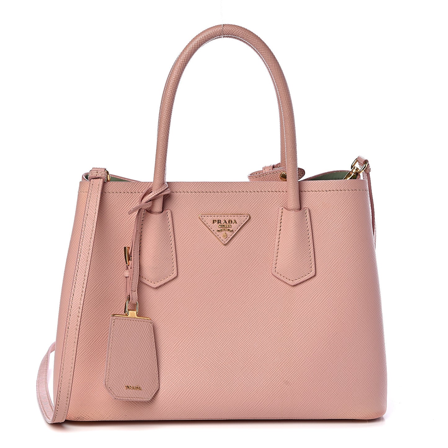 Saffiano Cuir Small Double Bag Pesco