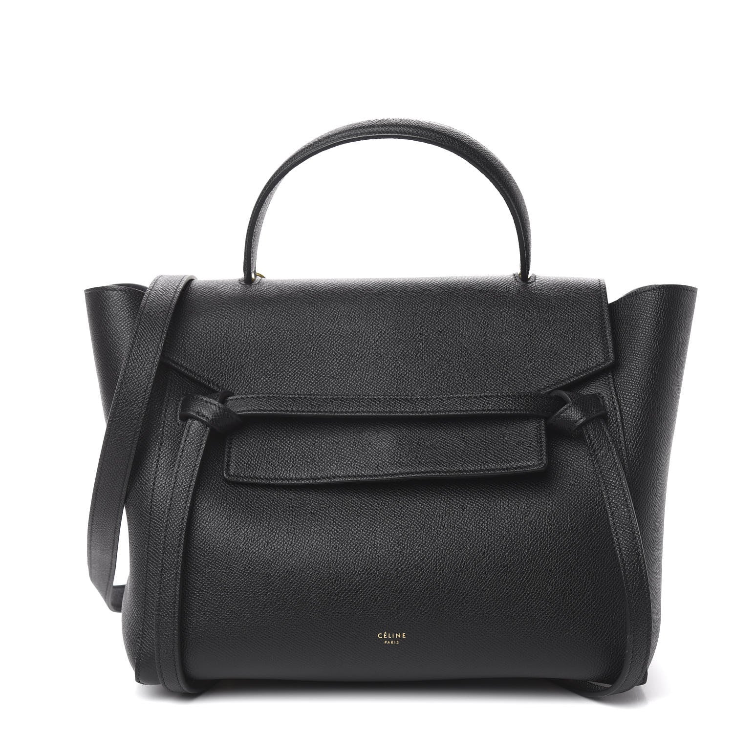 Celine Grained Calfskin Mini Belt Bag Black 1 of 11