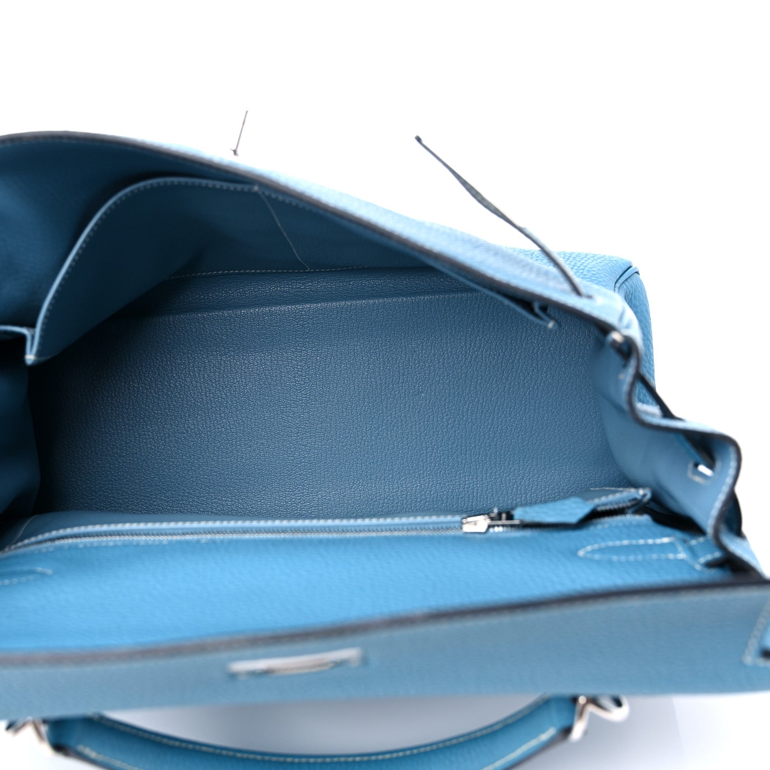 Hermes Togo Kelly Retourne 32 Blue Jean 6 of 16