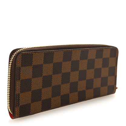 Louis Vuitton Damier Ebene Clemence Wallet Cherry 3 of 7