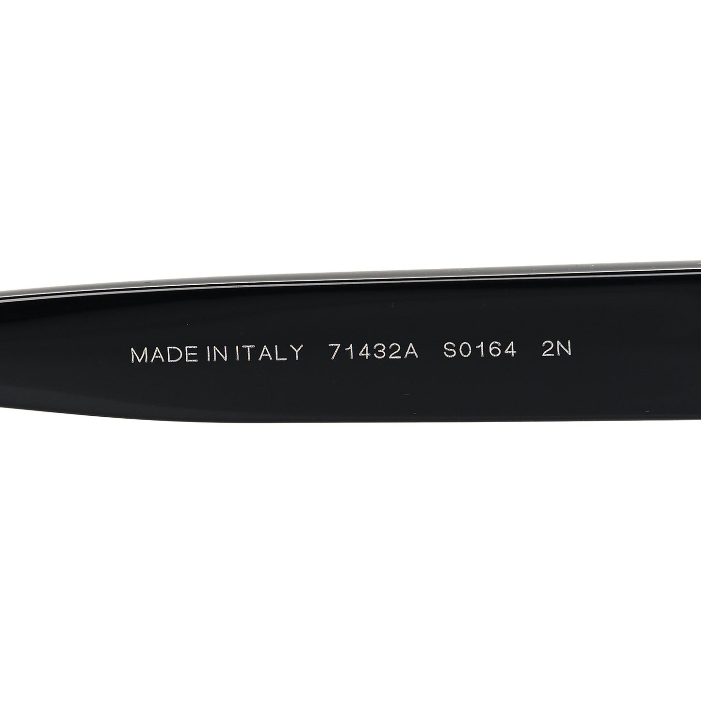 Acetate Crystal CC Shield Sunglasses 71432A Black Silver