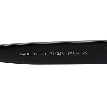 Chanel Acetate Crystal CC Shield Sunglasses 71432A Black Silver 6 of 8