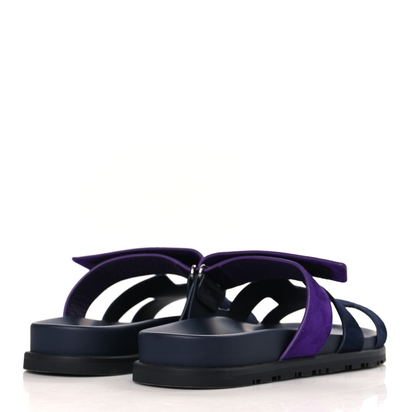Suede Goatskin Womens Chypre Sandals 37 Marine Violet Majorette