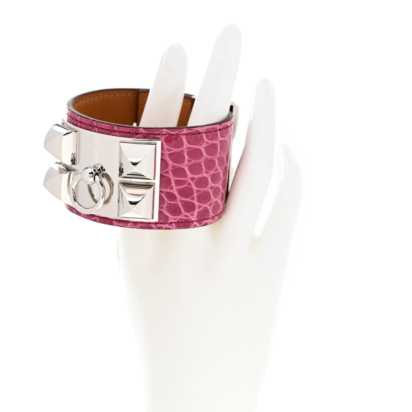 Shiny Alligator Collier De Chien CDC Bracelet S Rose Scheherazade