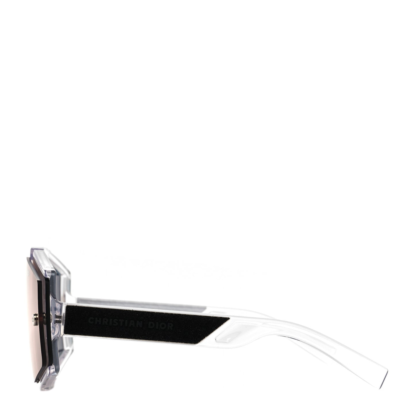 Acetate Diorxtrem MU Oblique Mask Sunglasses Crystal