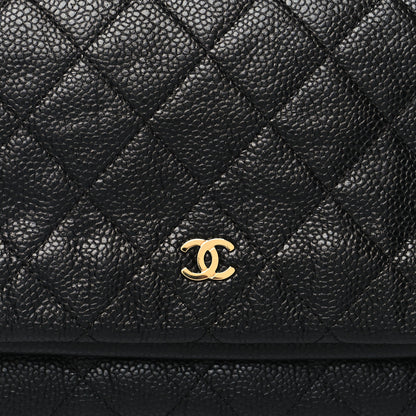 Chanel Caviar Quilted CC Beauty Clutch Black 10 of 12
