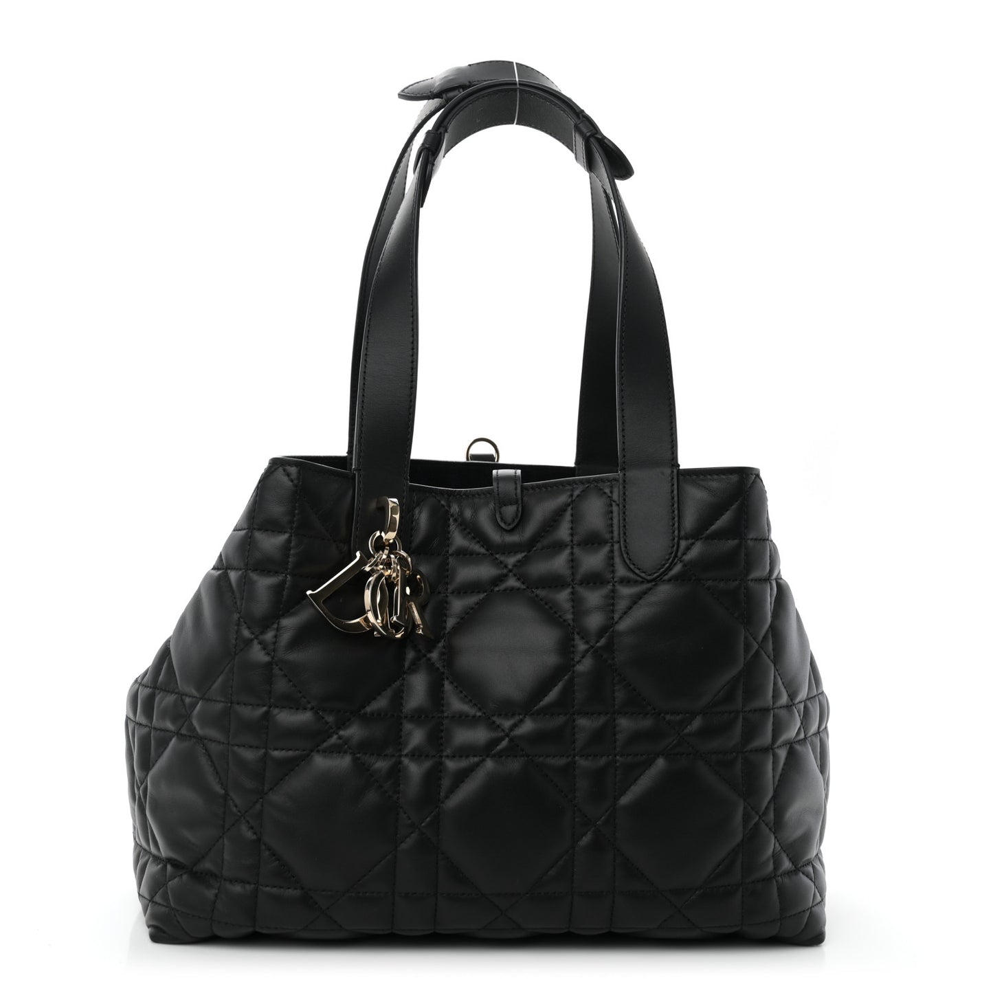 Calfskin Macrocannage Medium Toujours Black