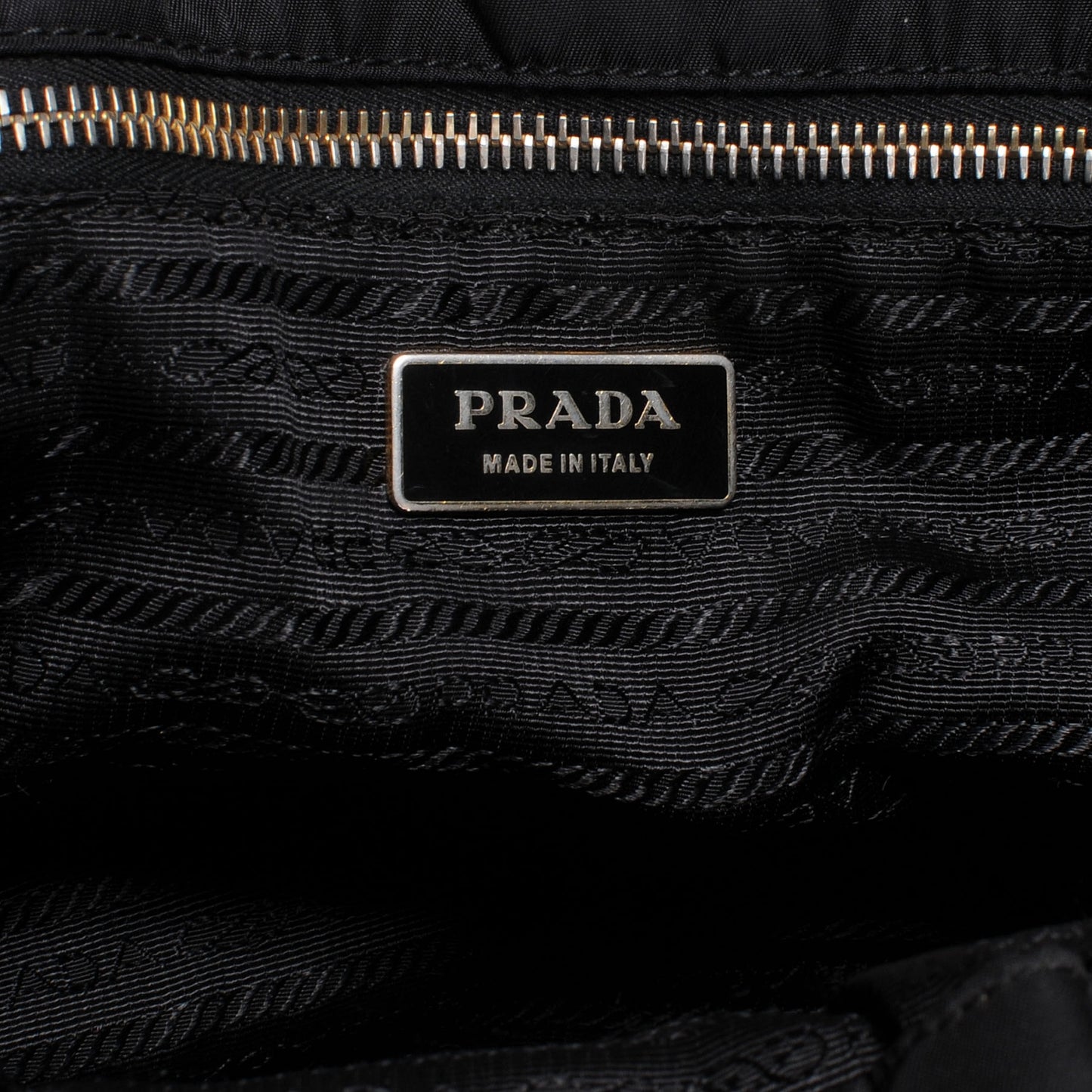 Tessuto Nylon Quilted Tote Nero Black