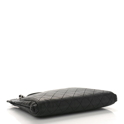 Chanel Caviar Stitched Small CC Pocket Shoulder Black 4 of 9