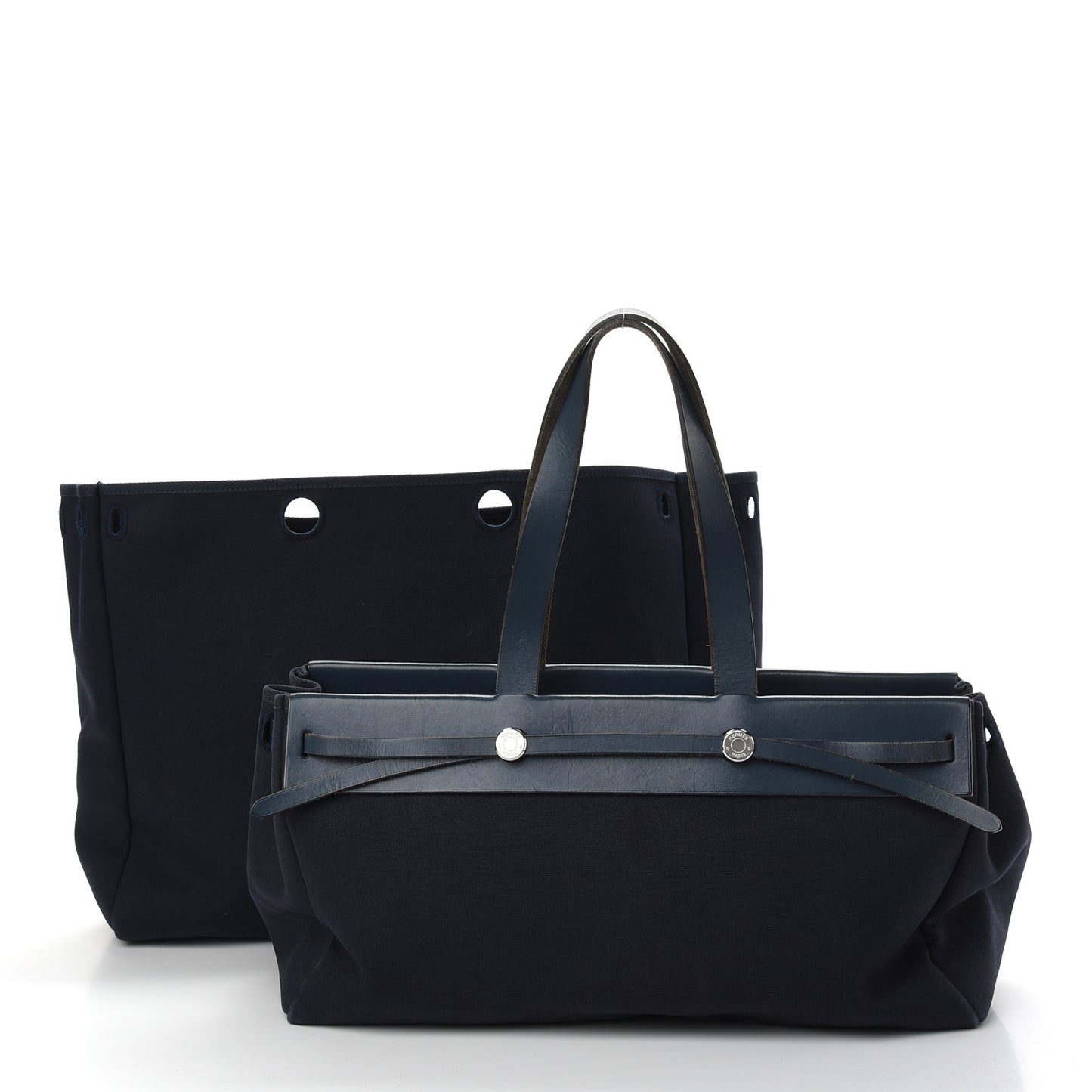 Toile Vache Hunter Herbag Cabas MM Bleu Marine