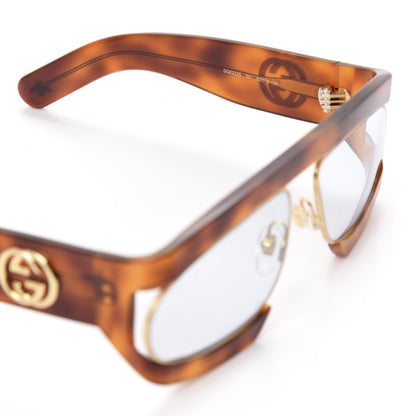 Gucci Oval Sunglasses GG0233S Tortoiseshell Gold 6 of 8