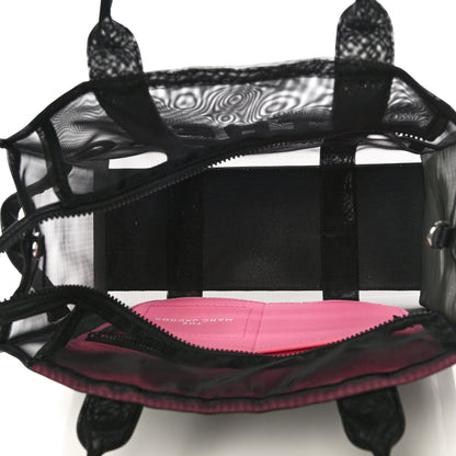 Marc Jacobs Nylon The Mesh Medium Tote Bag Black Pink 5 of 9