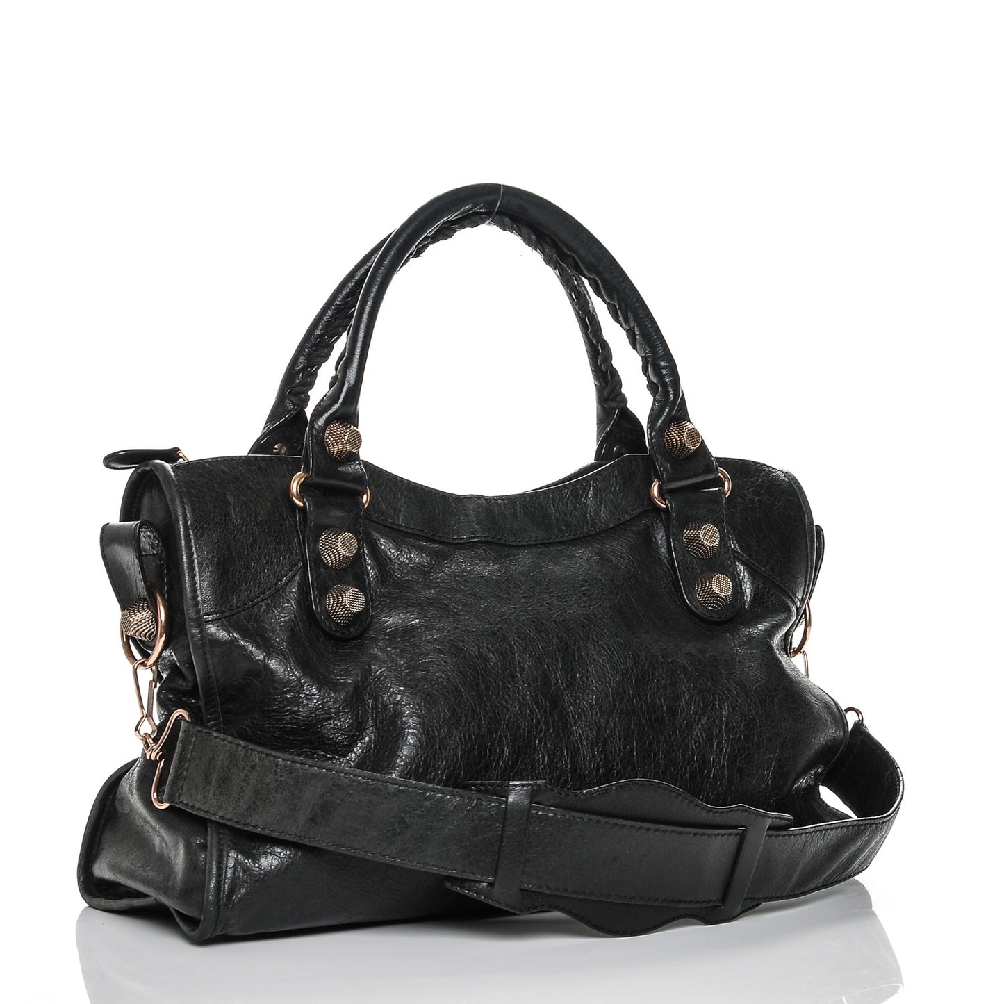 Agneau Giant 21 Rose Gold Hardware City Black