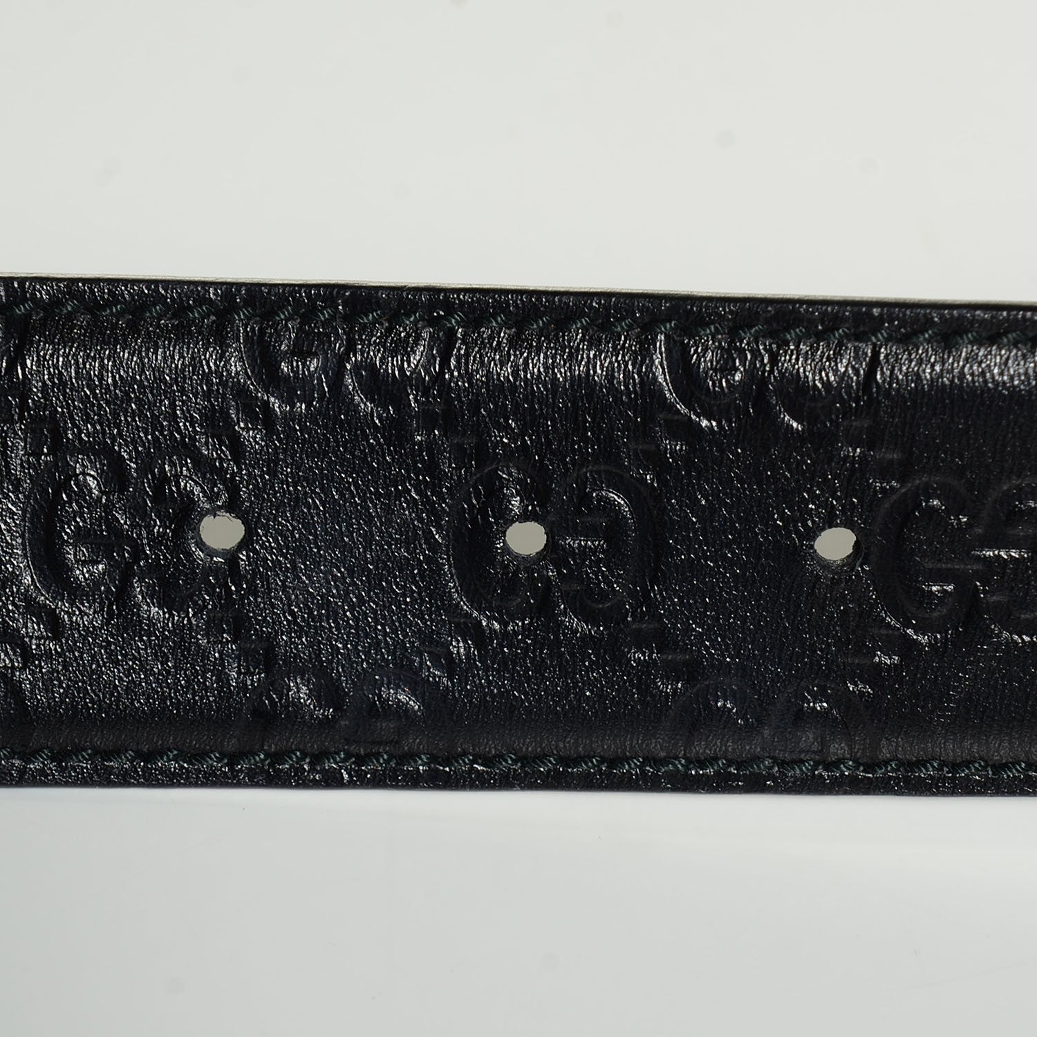Gucci Guccissima Interlocking G 40mm Belt 80 32 Black 5 of 5