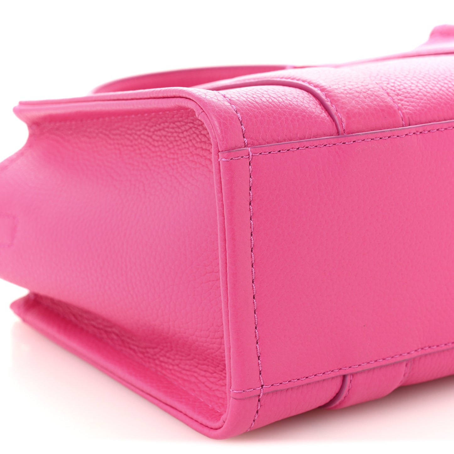 Grained Calfskin Small The Tote Bag Hot Pink