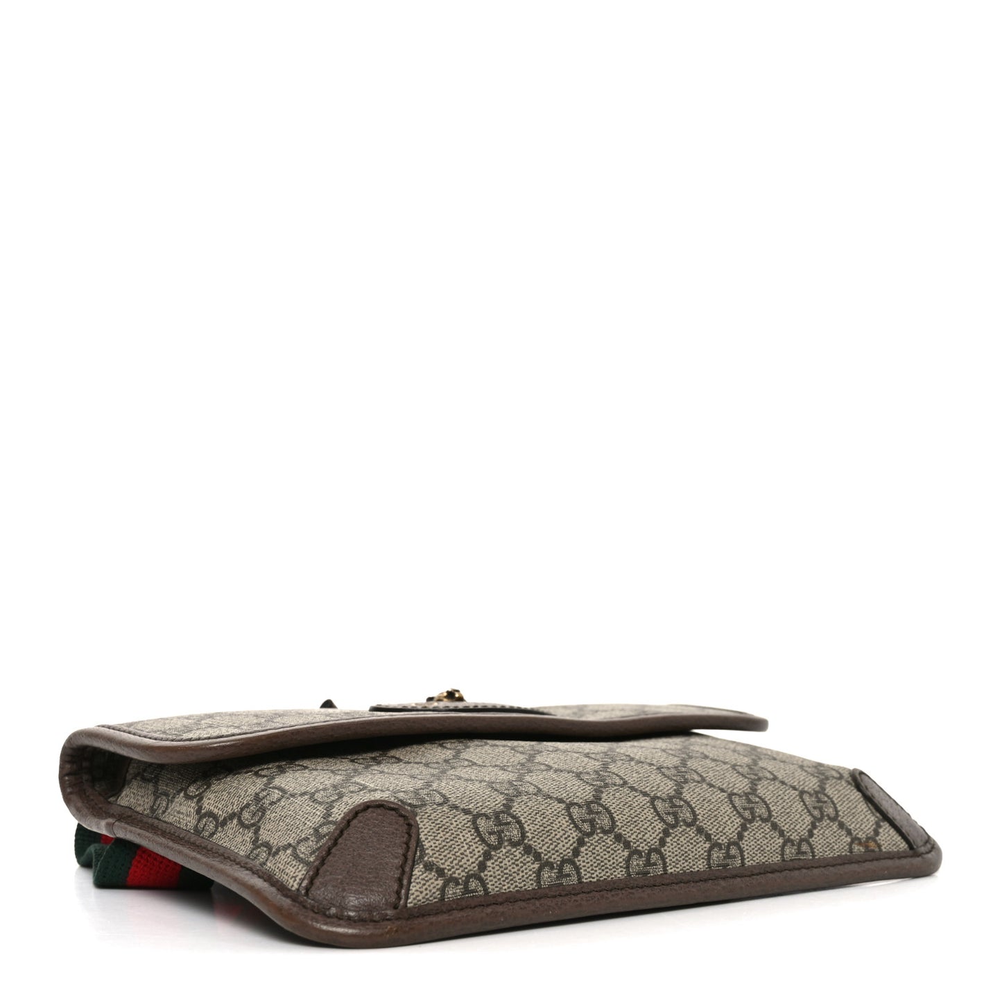 GG Supreme Monogram Neo Vintage Web Belt Bag Brown
