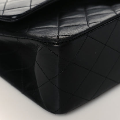 Chanel Lambskin Quilted Medium Double Flap Black 8 of 9