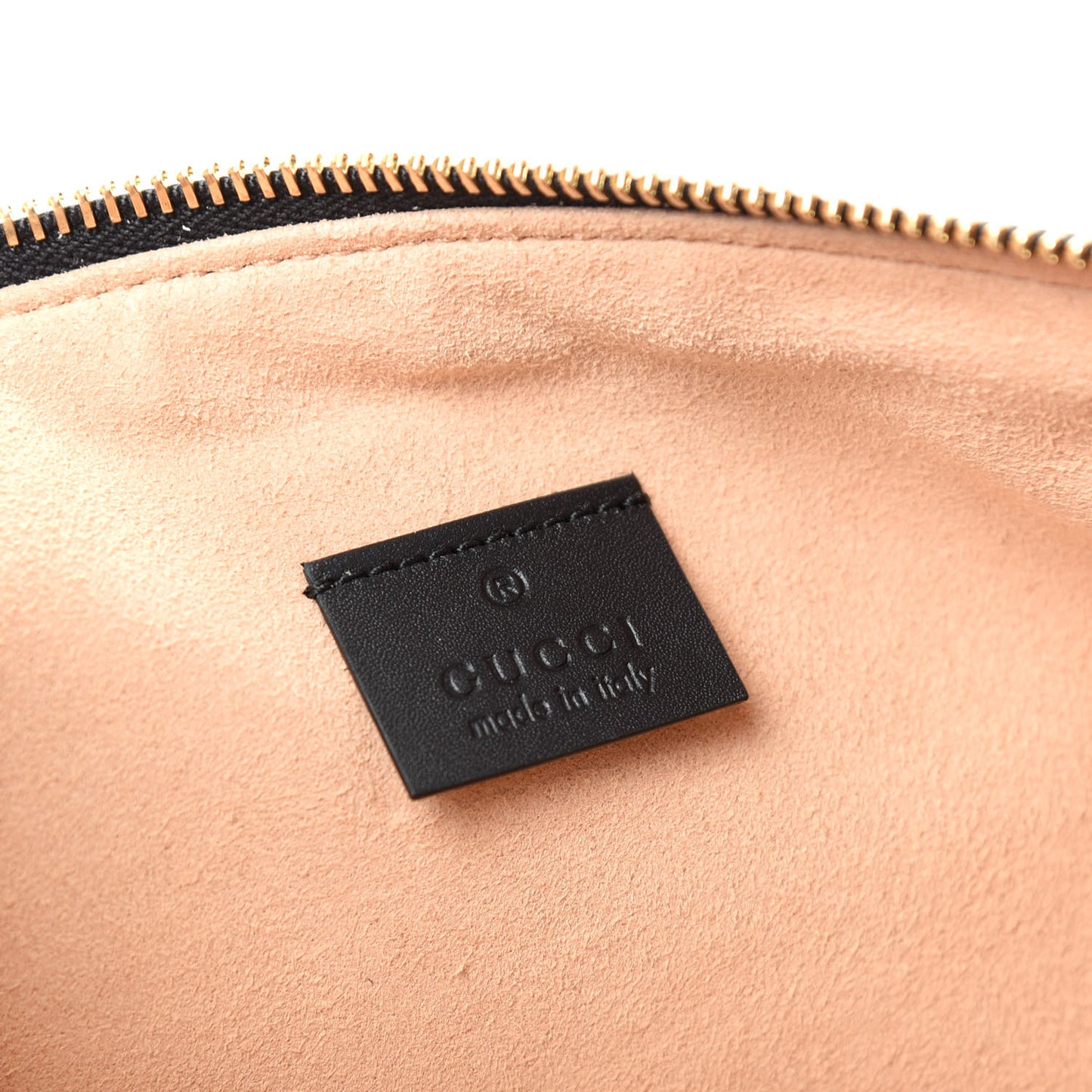 Suede Patent Large Ophidia Pouch Clutch Black